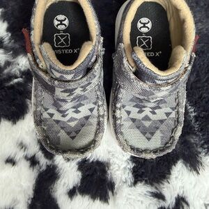 Twisted X Gray kids Moccasins